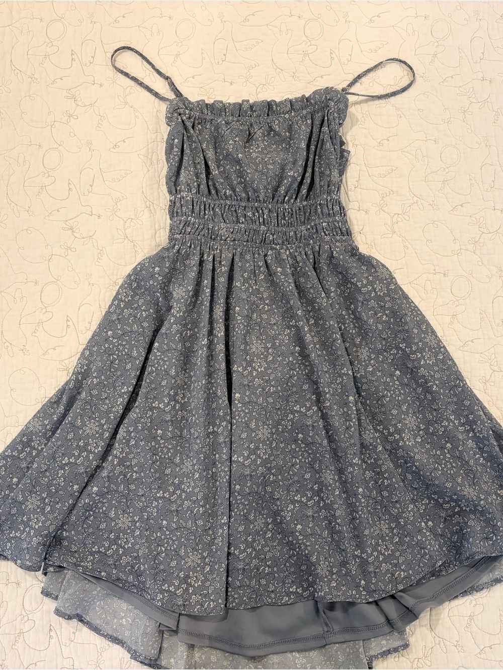 Altar'd State Blue Floral Mini Dress
